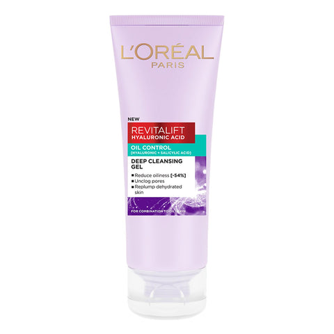 L'Oreal Paris Revitalift Hyaluronic Acid Oil Control Face Wash - 100ml