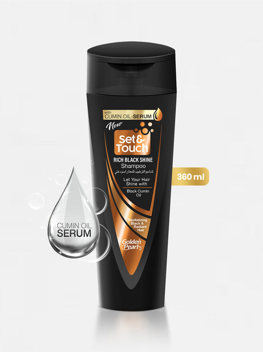 Golden Pearl Set and Touch - Rich Black Shine Shampoo - 360ml