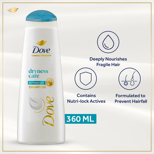 Dove Dryness Care Shampoo - 360 ml