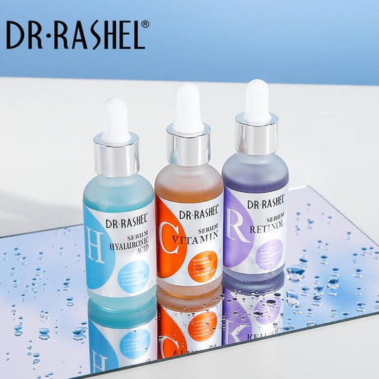 Dr Rashel Facial Serum Set 3 Pack- Vitamin C + Hyaluronic Acid + Retinol