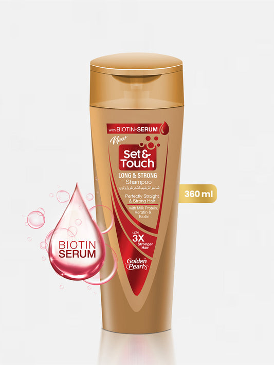 Golden Pearl Set and Touch Shampoo - Long and Strong Shampoo - 360ml
