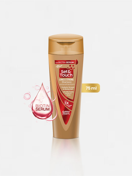 Golden Pearl Set and Touch Shampoo - Long and Strong Shampoo - 75ml