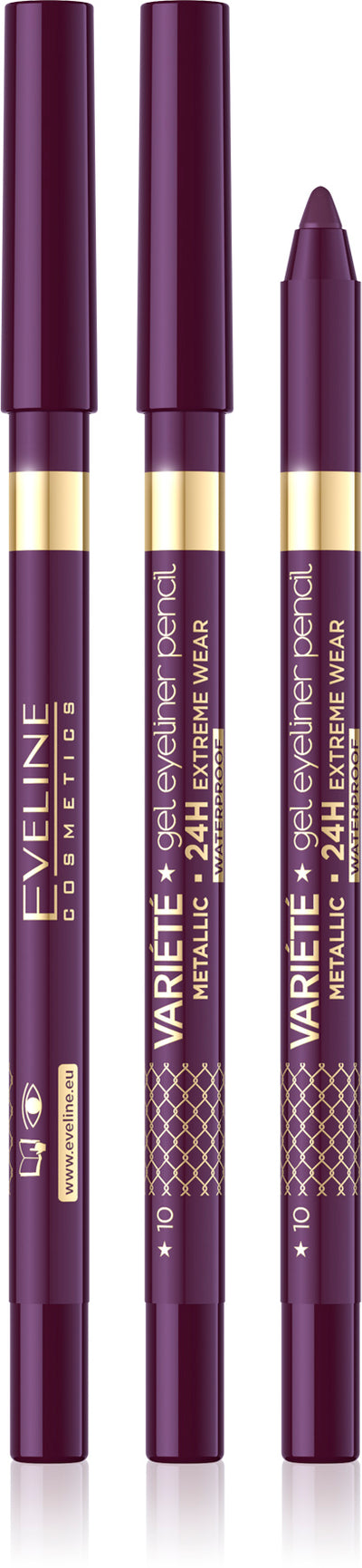 Eveline Varite Gel Eyeliner Pencil - 10 Aubergine