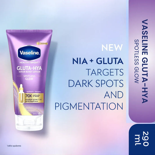Vaseline Gluta-Hya Serum Burst Lotion Spotless Glow - 290ml