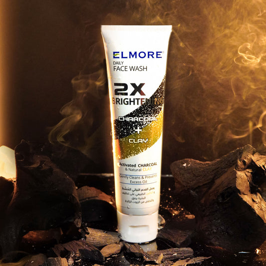 Elmore Charcoal + Clay Face Wash for deep cleansing and whitening