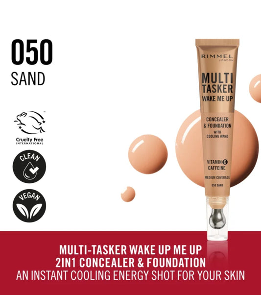 Rimmel London Concealer Multi Tasker Wake Me Up -050 Sand