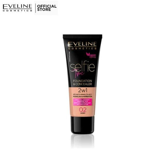 Eveline Selfie Time Foundation & Concealer - 02 Ivory