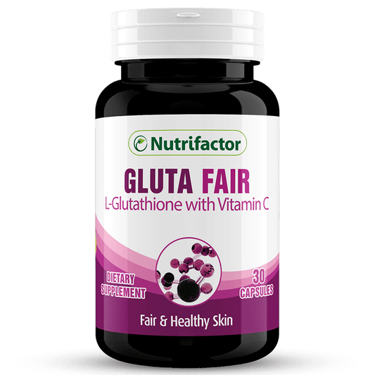 Nutrifactor Gluta Fair - 30 Capsules - Premium Vitamins & Supplements from Nutrifactor - Just Rs 2250! Shop now at Cozmetica