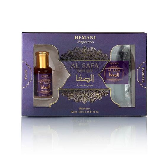 Al Safa Gift Set 2in1 - Attar & Bakhoor