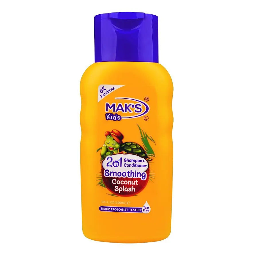 MAK’S Kids 2in1 Shampoo + Cond Coconut Splash 300ml