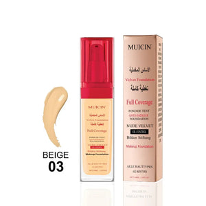 Muicin Nude Velvet Full Coverage Foundation 30Ml