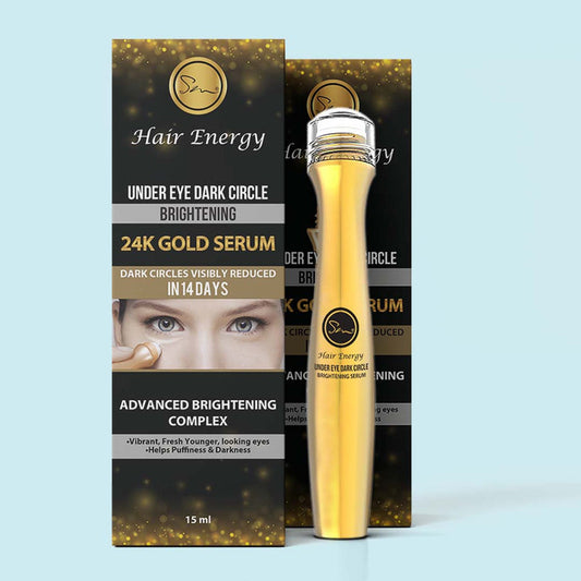 Hair Energy 100 Organic Aloevera GelUnder Eye Dark Circle Brightening 24K Gold Serum 15Ml