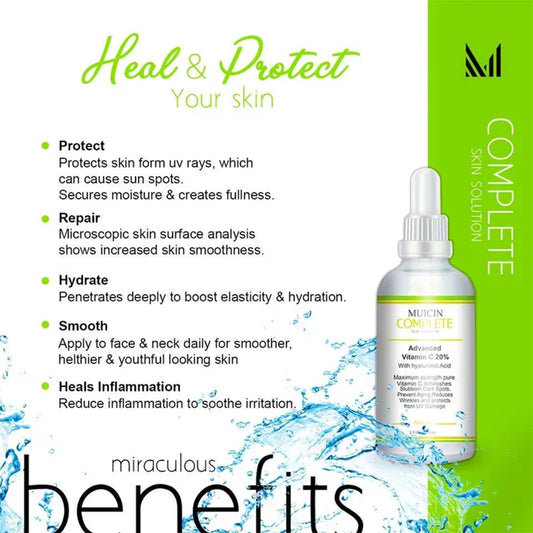 Muicin Vitamin C Hyaluronic Acid Complete Skin Solution Serum