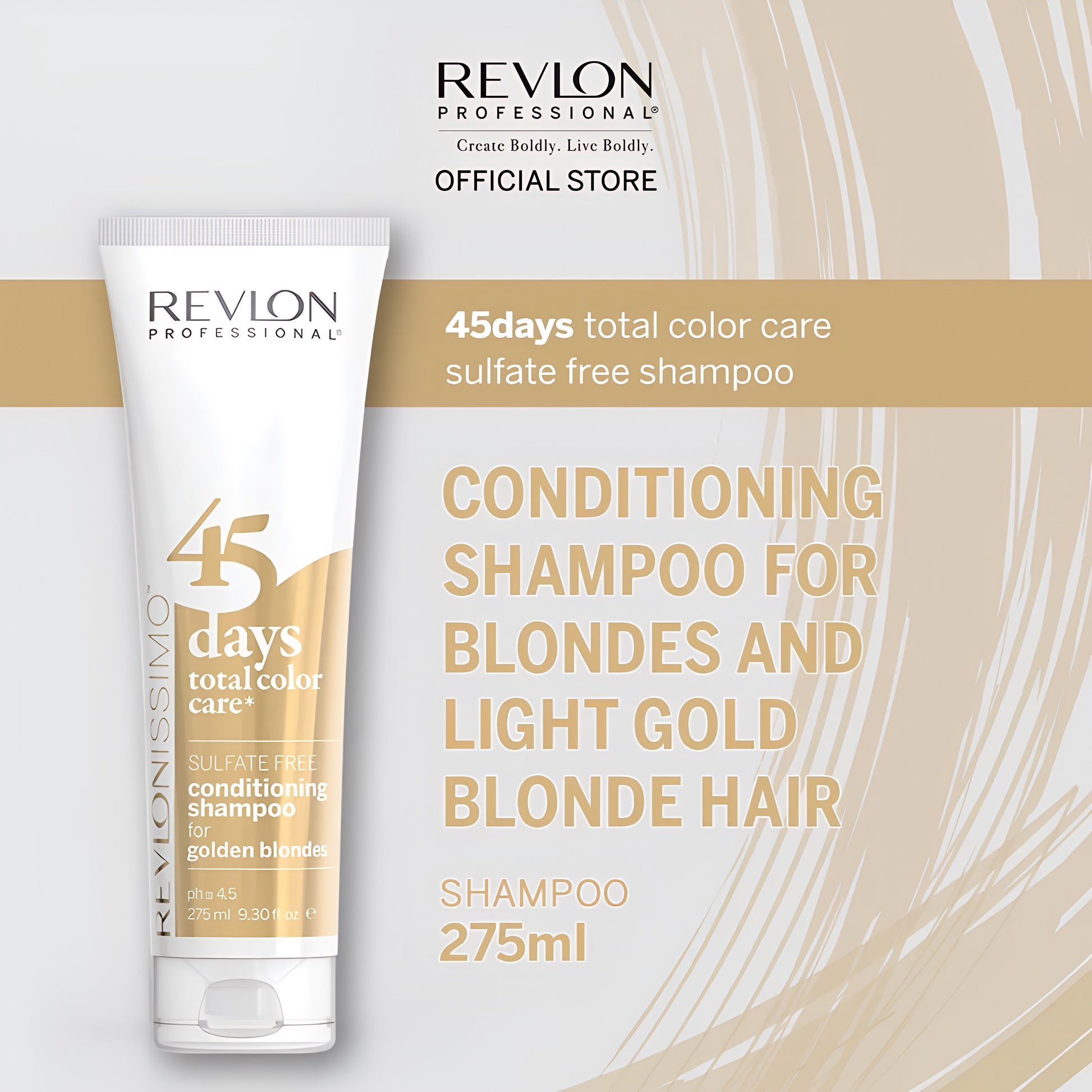 Revlon Professional Revlonissimo™ 45 Days Total Color Care Conditioning Shampoo - Golden Blondes - 275ml
