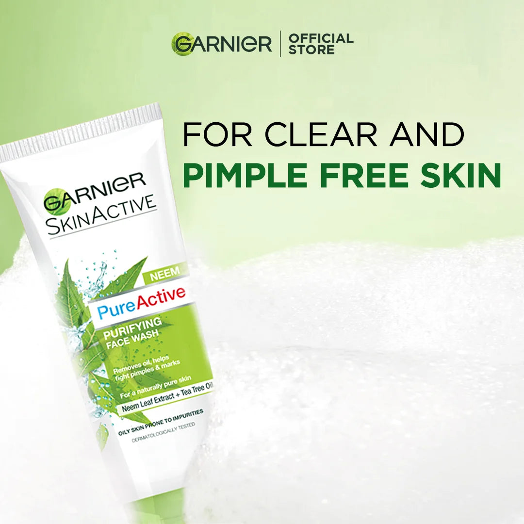 Garnier Skin Natural Pure Active Neem Face Wash - 50ml