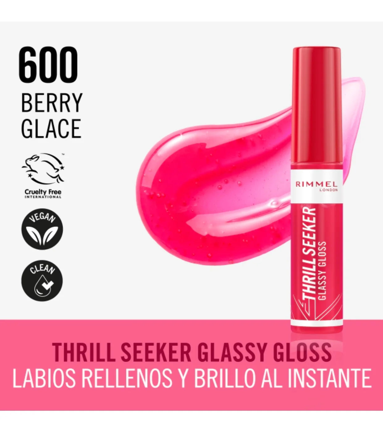 Rimmel Lip Gloss Thrill Seeker - 600 Berry Glace