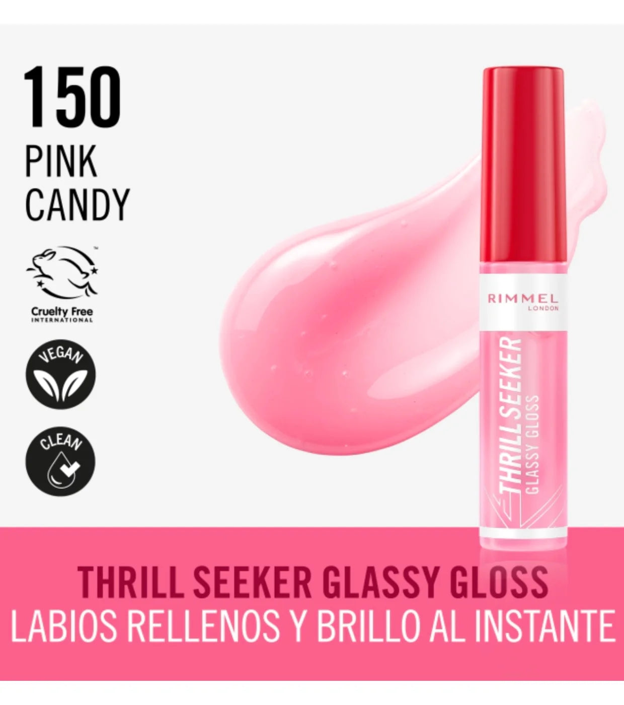 Rimmel Lip Gloss Thrill Seeker - 150 Pink Candy