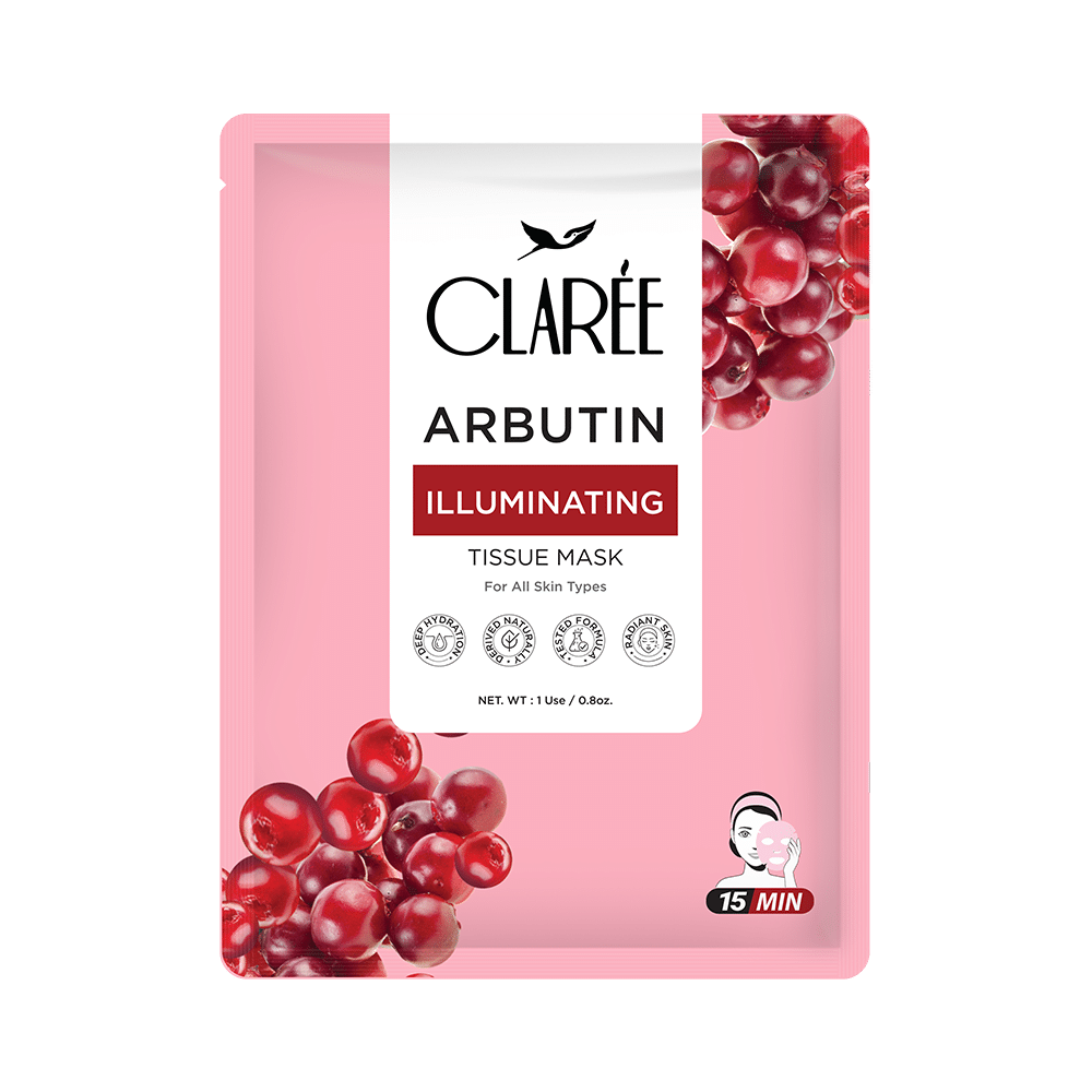 Herbion Clarée Arbutin Illuminating Tissue Mask - Premium  from Herbion - Just Rs 450! Shop now at Cozmetica