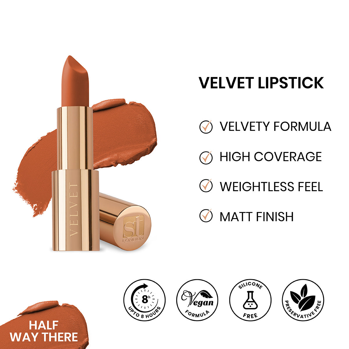 ST London Velvet Ultra Matt Lipstick Half way there