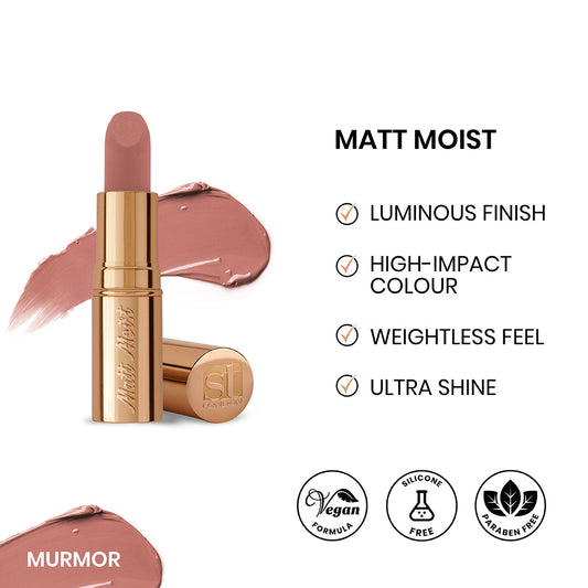 ST London Matt Moist Long-Lasting Lipstick Murmor