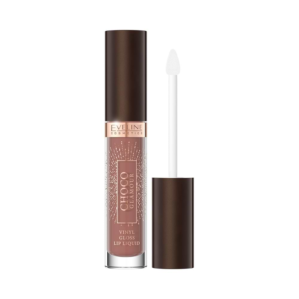 Eveline Choco Glamour Vinyl Gloss Lip Liquid Lipstick Shade 01