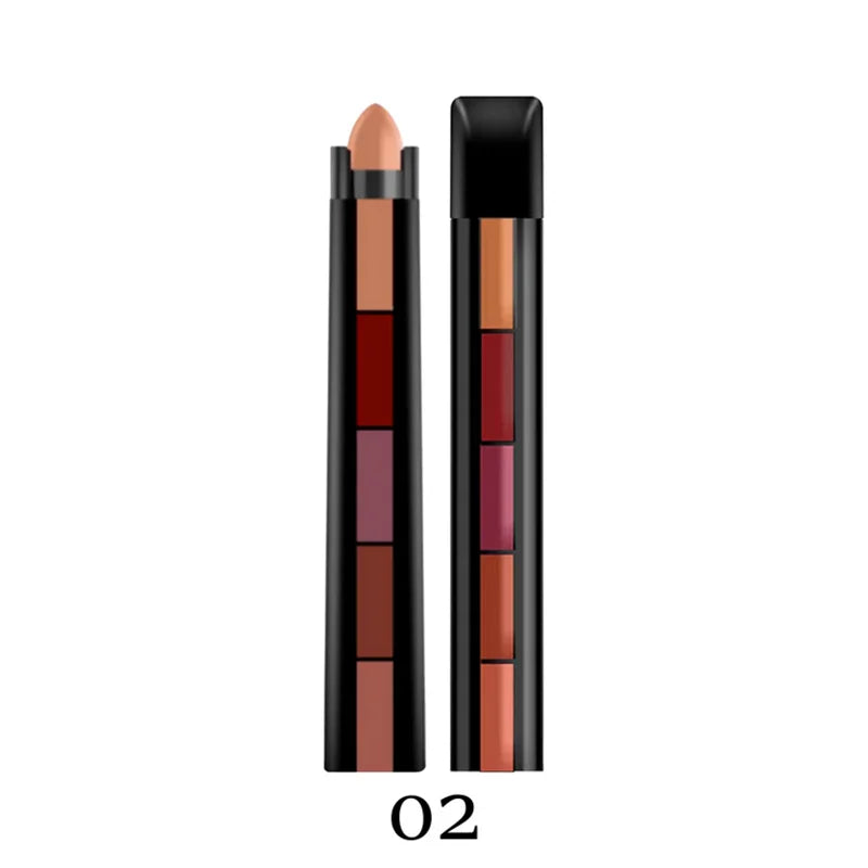 Muicin 5 In 1 Matte Lipsticks