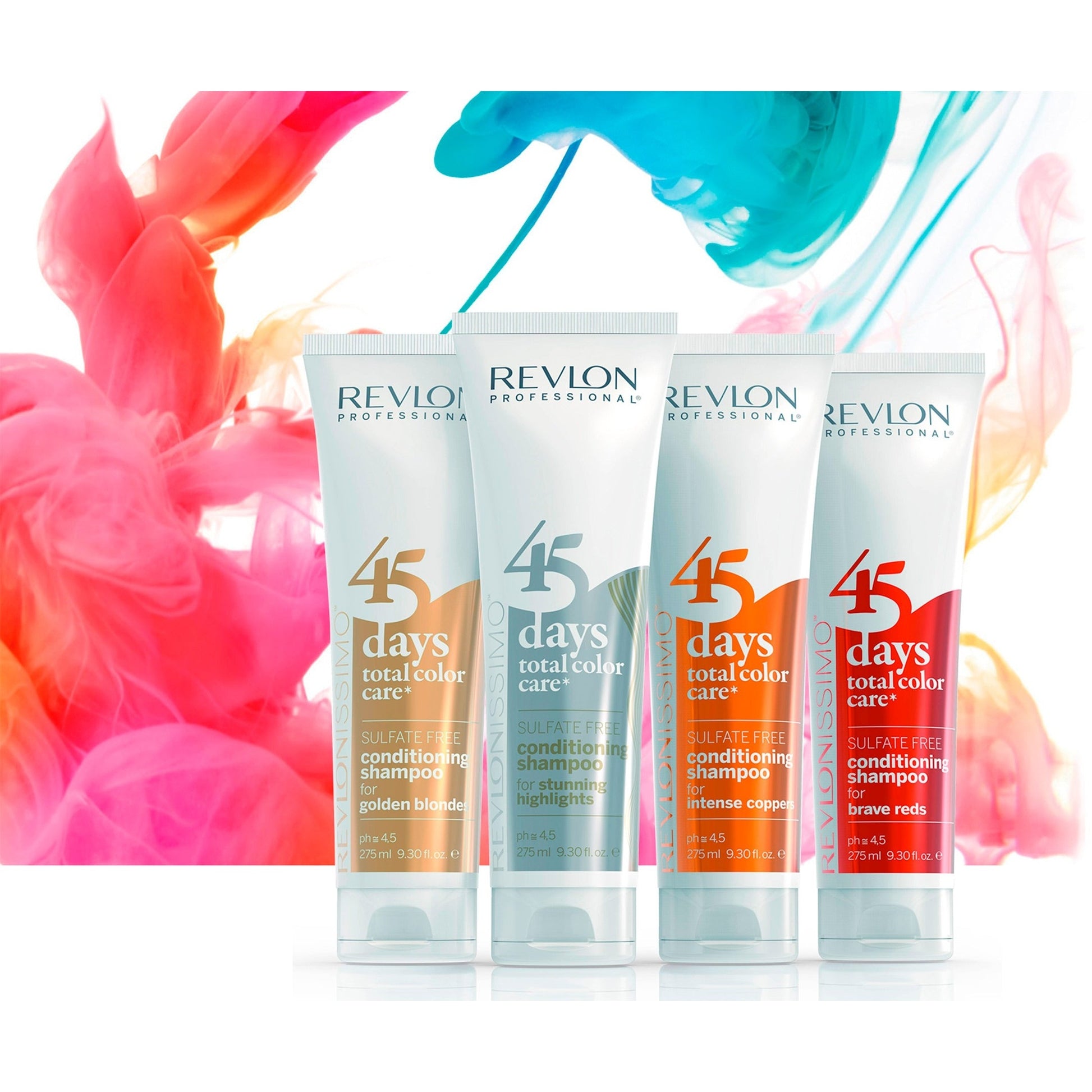 Revlon Professional Revlonissimo™ 45 Days Total Color Care Conditioning Shampoo - Intense Coppers - 275ml