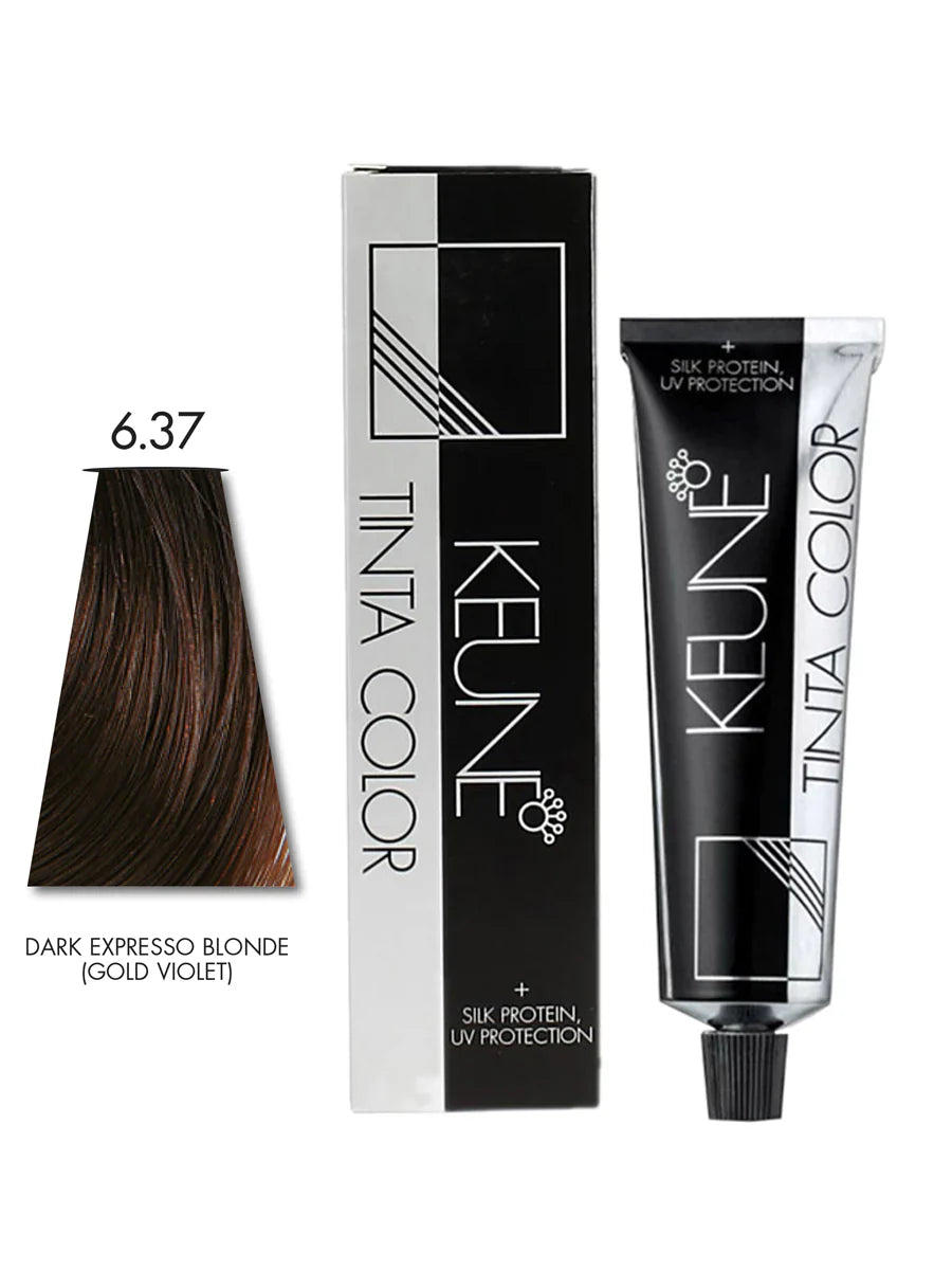 Keune Tinta Color No. 6.37 Dark Expresso Blonde (G/Violet) - 60ml