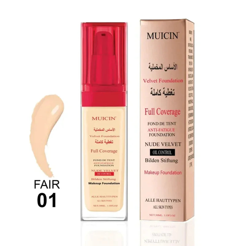 Muicin Nude Velvet Full Coverage Foundation 30Ml