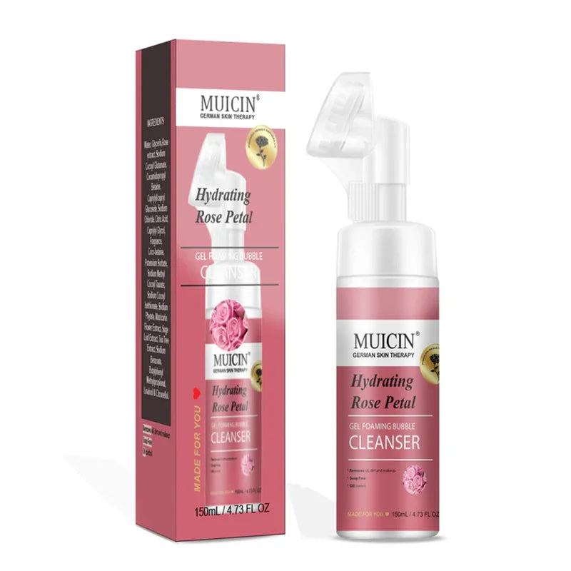 Muicin Rose Petal Gel Foaming Bubble Cleanser