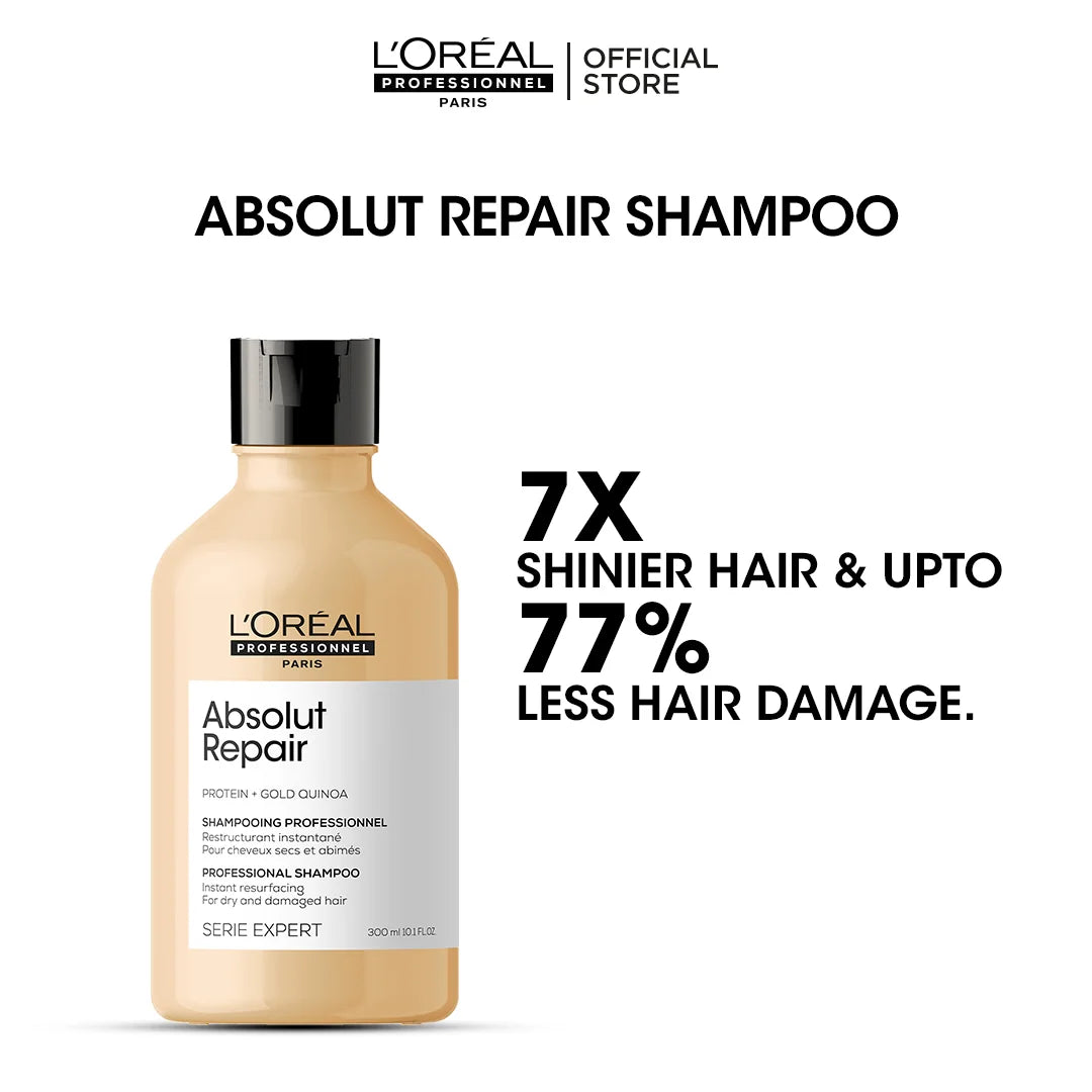 Loreal Professionnel Serie Expert Absolut Repair Shampoo - 300ml - For Dry And Damaged Hair