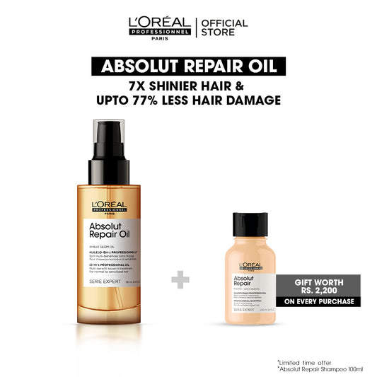 Loreal Professionnel Serie Expert Absolut Repair Oil Leave In Treatment Bundle Deal