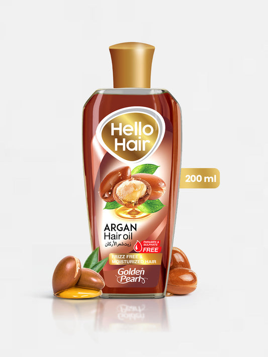 Golden Pearl Hello Hair Argan Hair Oil - 200ml