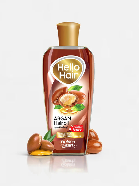 Golden Pearl Hello Hair Argan Hair Oil - 200ml