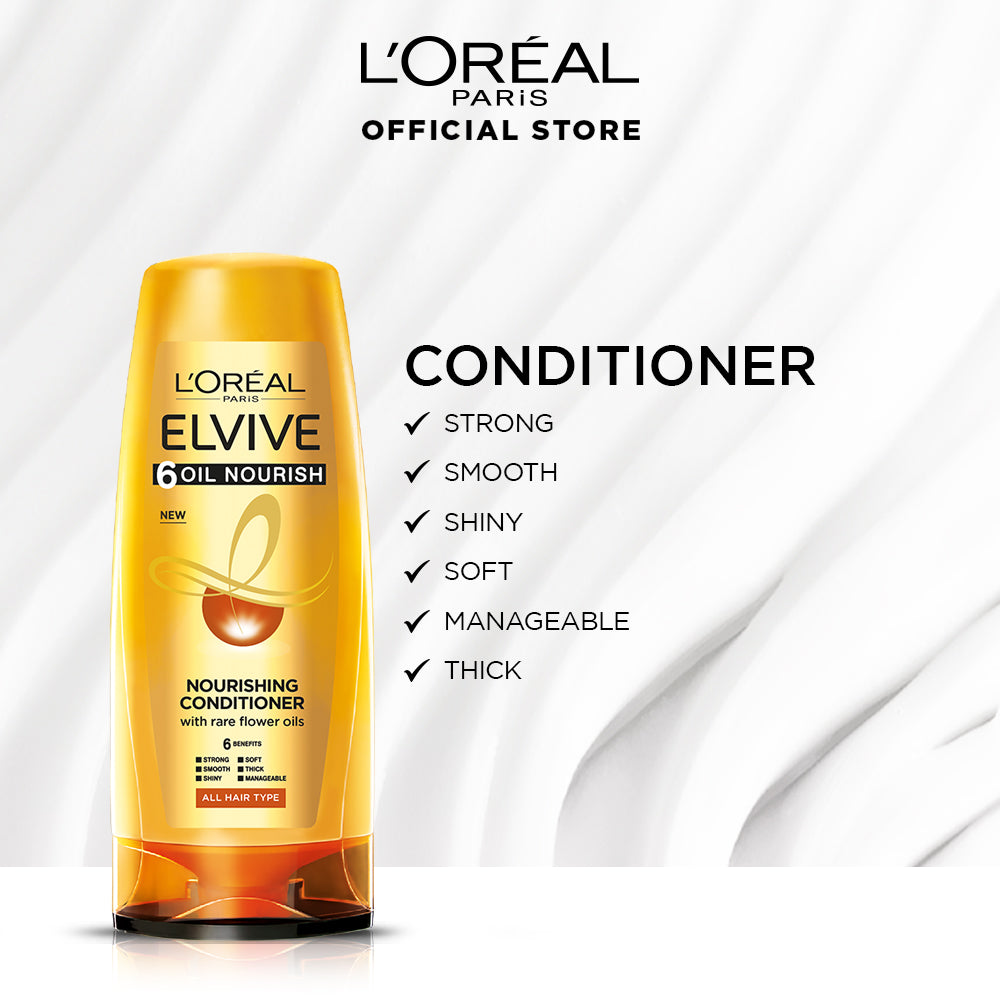 L'Oreal Paris Elvive 6 Oil Nourish Conditioner 175 ml - For Dull & Dry Hair