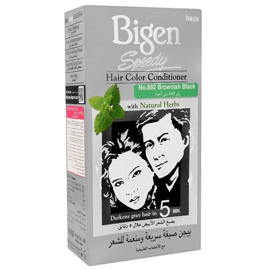 Bigen Speedy Hair Color Conditioner Brownish Black - 882