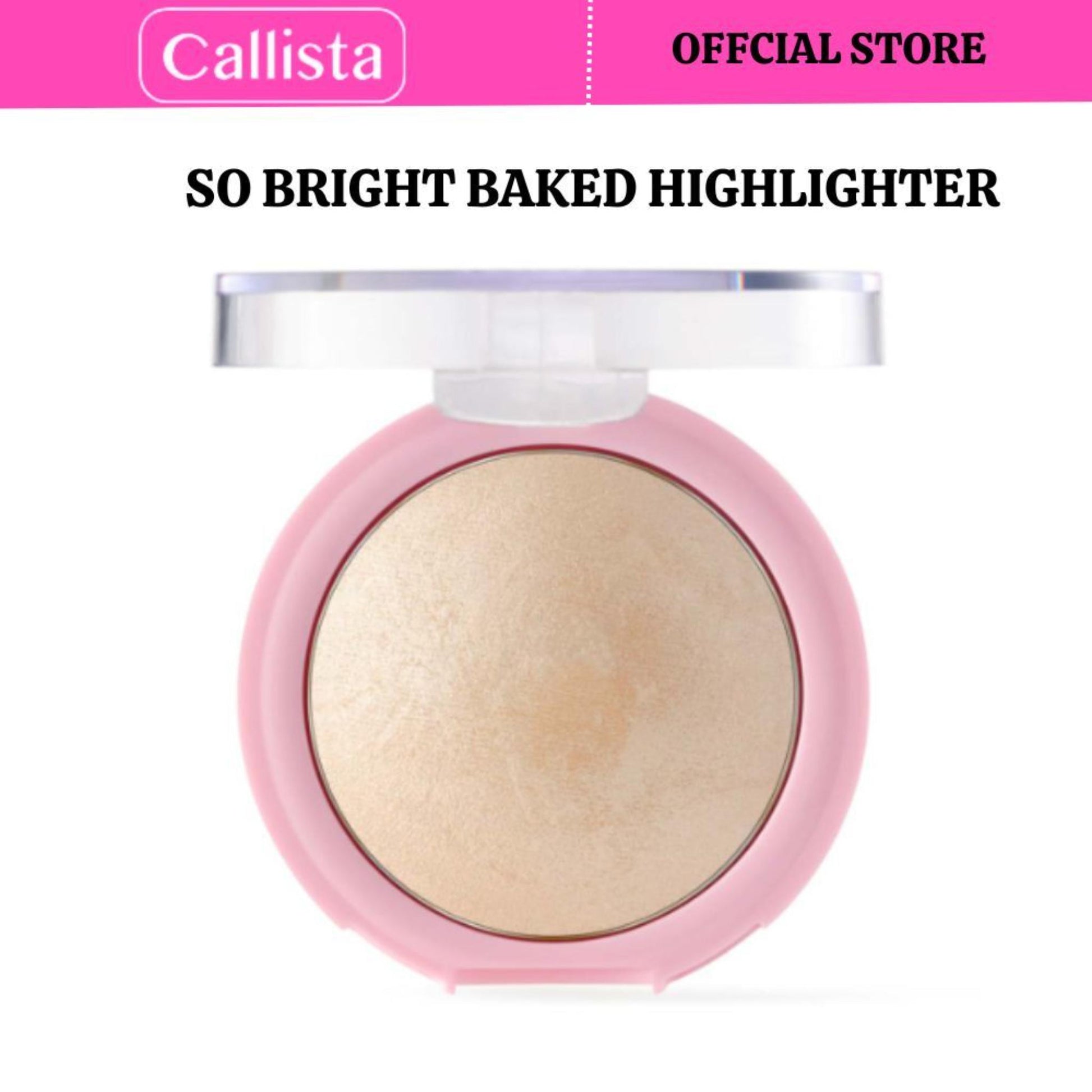 Callista Beauty So Bright Baked Highlighter - 01 Snowy Glowy Light