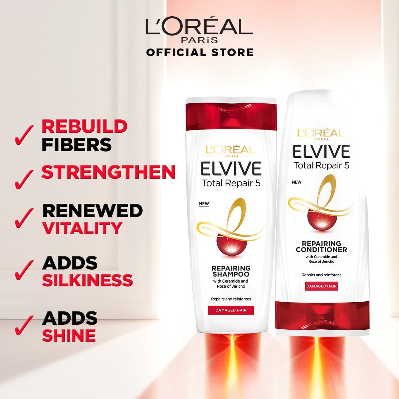 LOreal Paris Elvive Total Repair 5 Shampoo 360 ml - For Damaged Hair - Premium Hair Coloring Accessories from Elvive - Just Rs 879! Shop now at Cozmetica