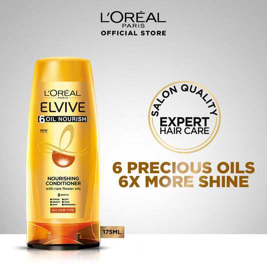 L'Oreal Paris Elvive 6 Oil Nourish Conditioner 175 ml - For Dull & Dry Hair