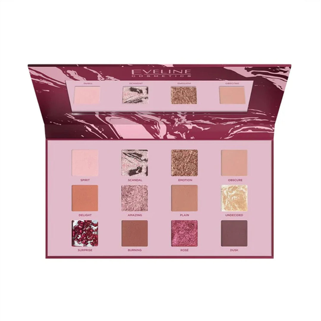 Eveline Cosmetics Eyeshadow Palette 12 Colors Shocking Nudes