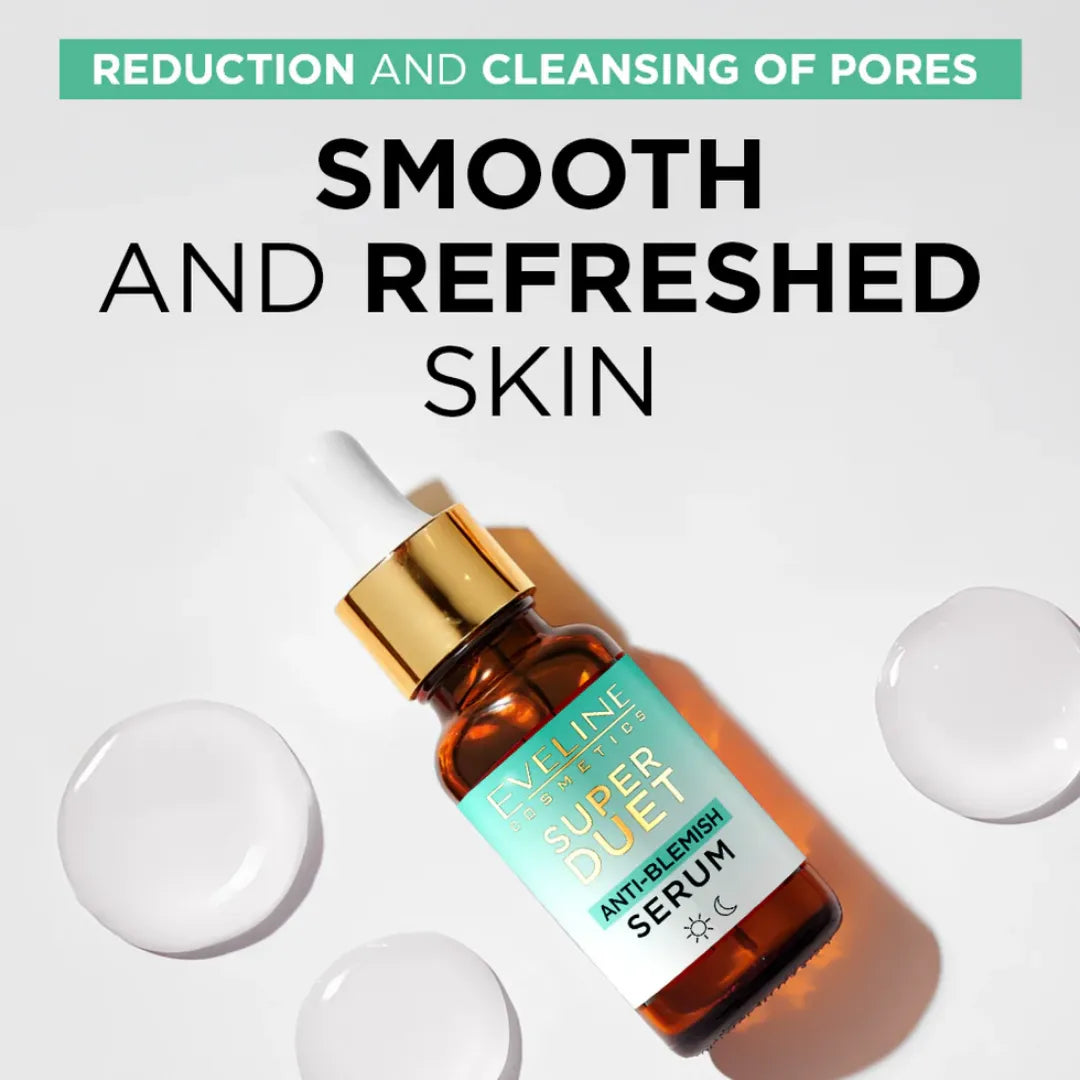 Eveline Super Duet 10% Zinc & Salicylic Acid Anti-Blemish Serum - 18ml