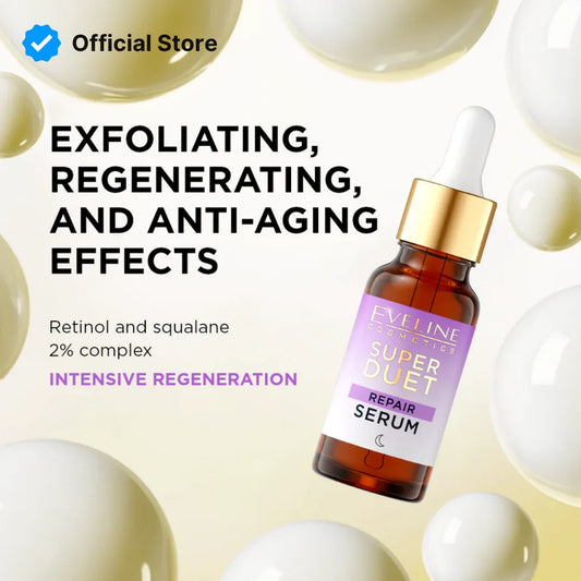 Eveline Super Duet 2% Retinol & Squalane Repair Serum - 18ml