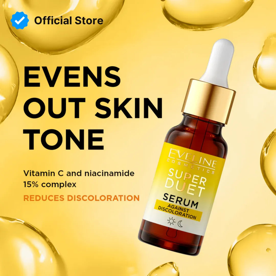 Eveline Super Duet Against Discoloration 15% Vitamin C & Niacinamide Serum - 18ml