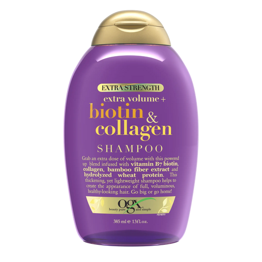 OGX Extra volume + Biotin & Collagen Extra Strength Shampoo - 385ml