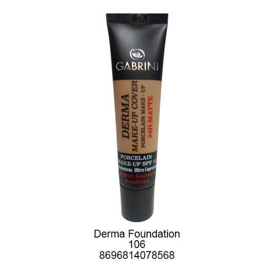 Gabrini Derma Makeup cover Foundation 106