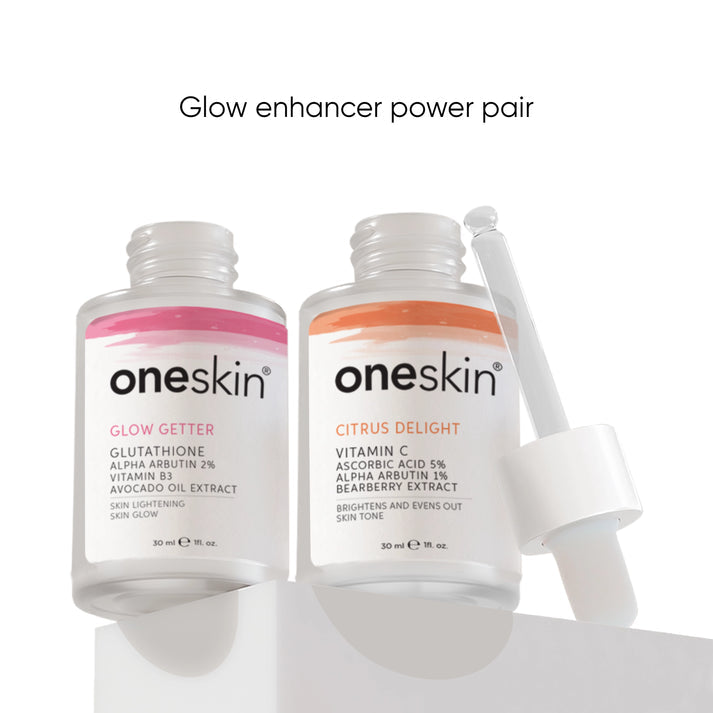 Oneskin Alpha Arbutin & Ascorbic Acid Glow Enhancing Serums Bundle