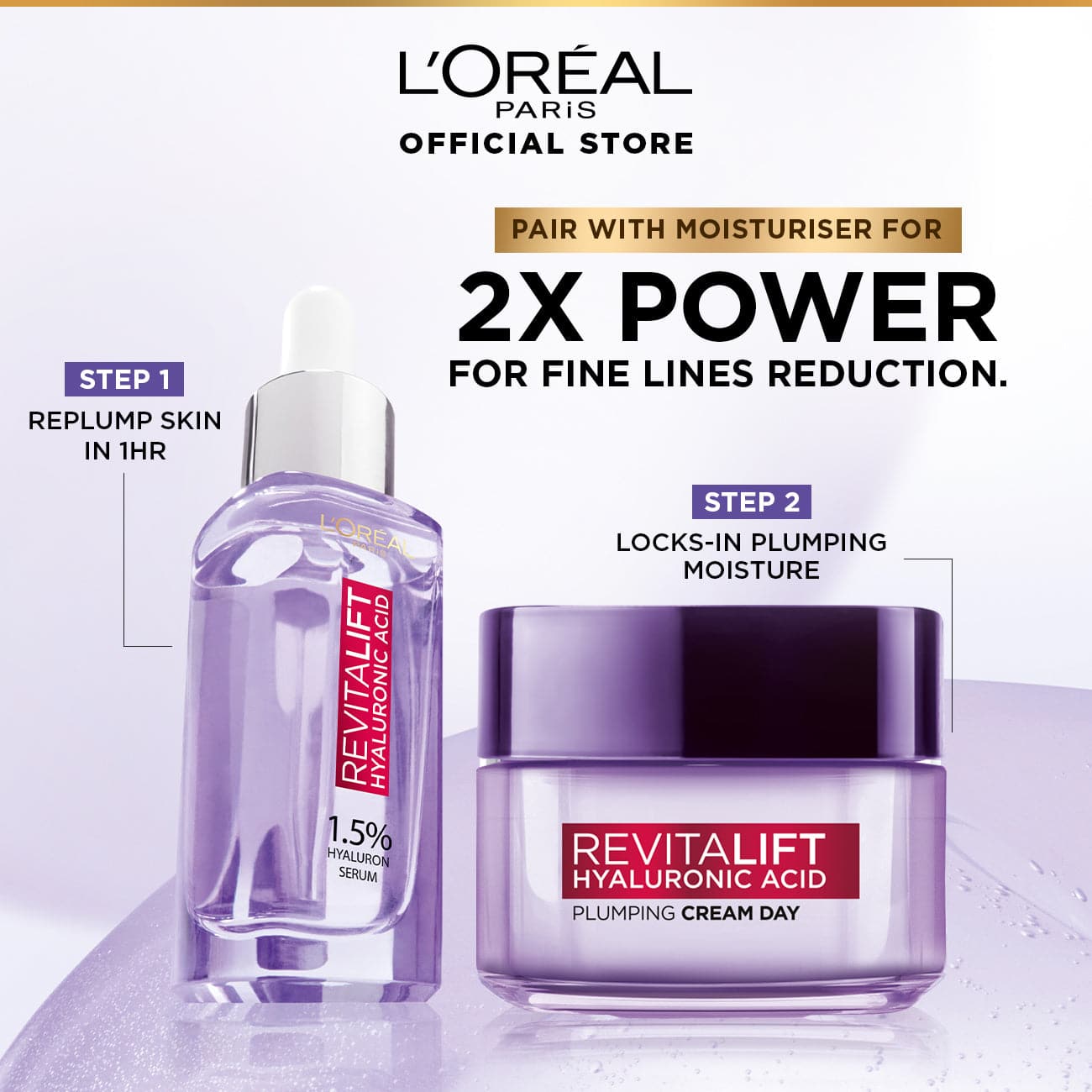 L'Oreal Paris Revitalift Hyaluronic Acid 1.5% Anti-Aging Serum (30ml) - Premium Serums from Loreal Paris - Just Rs 2024! Shop now at Cozmetica