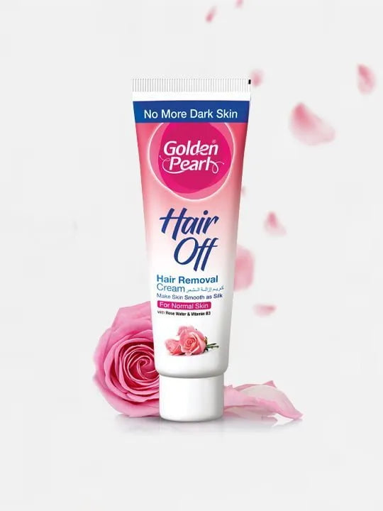 Golden Pearl Hair Off - Hair Removal Cream - Rose 80gm