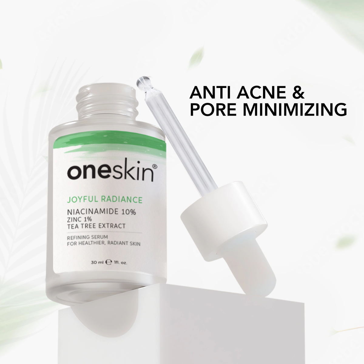 Oneskin Joyful Radiance - Niacinamide 10%, Zinc 1%, Tea Tree Extract - 30ml