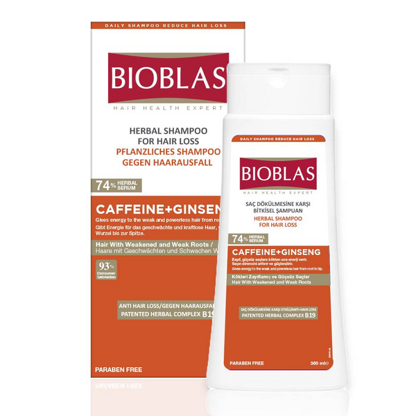 Bioblas Anti-Hair Loss Energy Shampoo (Caffiene + Ginseng) - 360ml